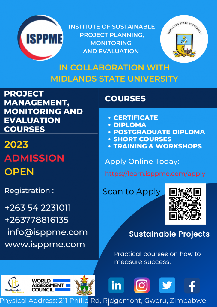 ISPPME Project Management January 2023 Intake