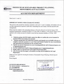 finance notice